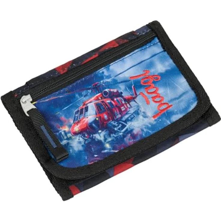 Baagl Brustbeutel Kinder, Mini Geldbörse für Jungen mit geräumigem Innendesign, 14,5 x 8,5 cm, robustes Polyester – Bild 1