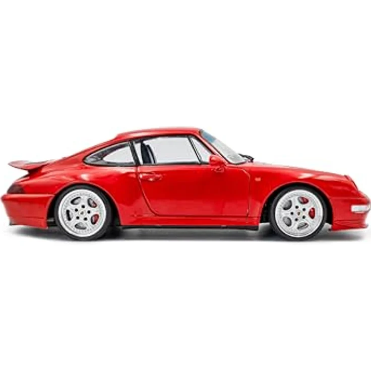 Solido 1:18 Porsche 911 (993) Carrera RS, Miniaturauto in Indischrot, Modellfahrzeug von 1997 – Bild 5