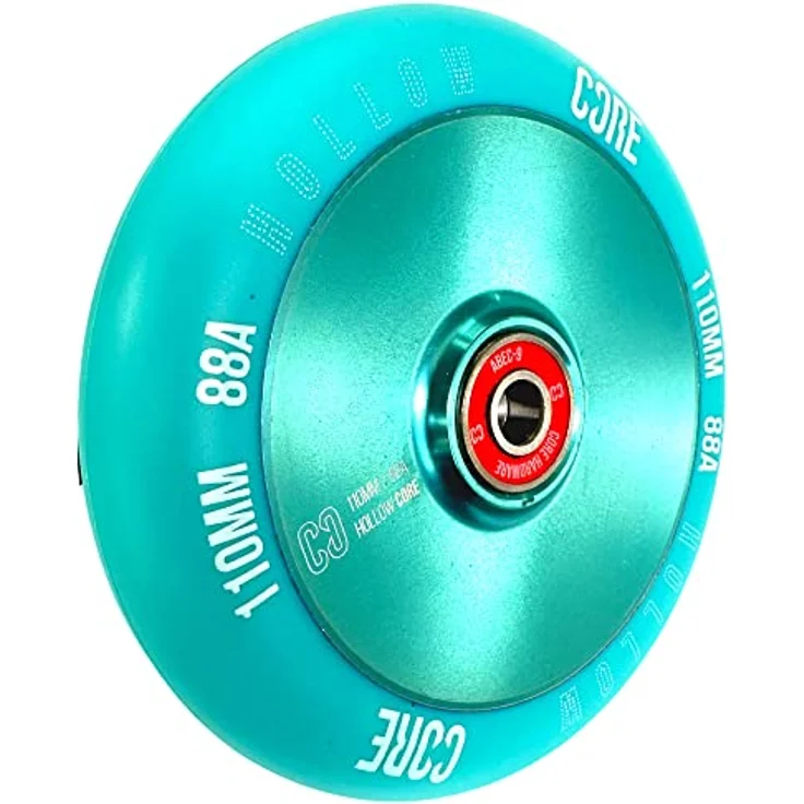 Core Action Sports Stuntscooter Core Hollow V2 Stunt-Scooter Rolle 110mm Mint, Stunt-Scooter Rad mit hohlem Aluminiumkern – Bild 4