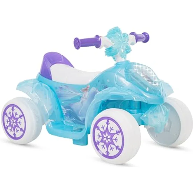 Huffy Disney Frozen Luftblasen Quad, 7.2V Elektrofahrzeug mit Seifenblasengenerator und Disney Motiv, Geschwindkeit bis 2,5 km/h