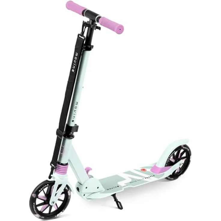 Movino Cityroller MOVINO CITY LIGHT, Scooter mit Stoßdämpfer, Batteriefreien LED-Rollen, max. 100 kg Traglast, höhenverstellbar für Körpergrößen von 135-170 cm – Bild 3