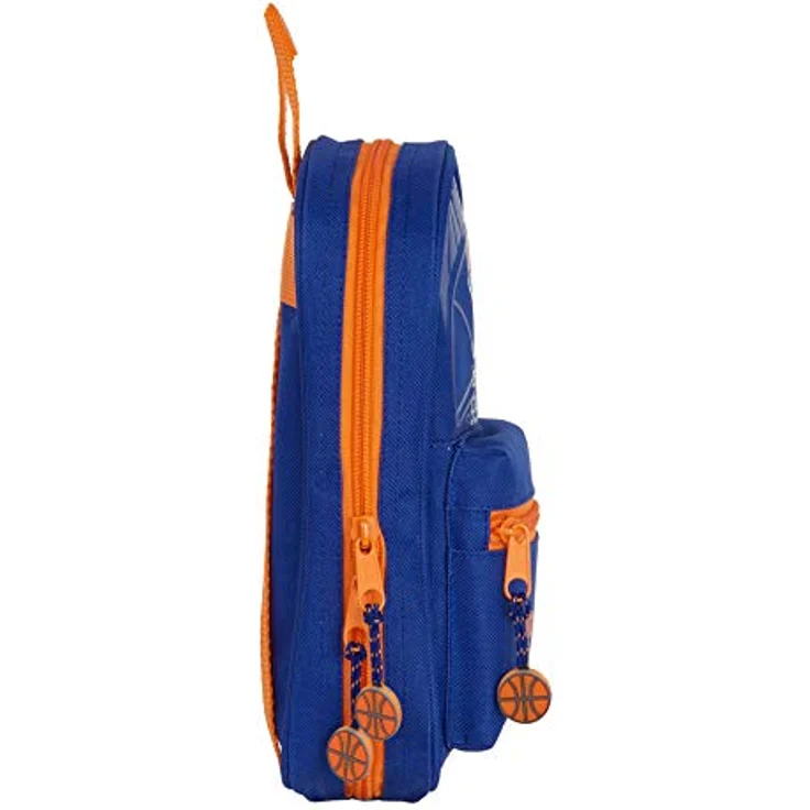 Safta Valencia, Nützliches Federmäppchen in Blau/Orange, 320x150x420 mm – Bild 4