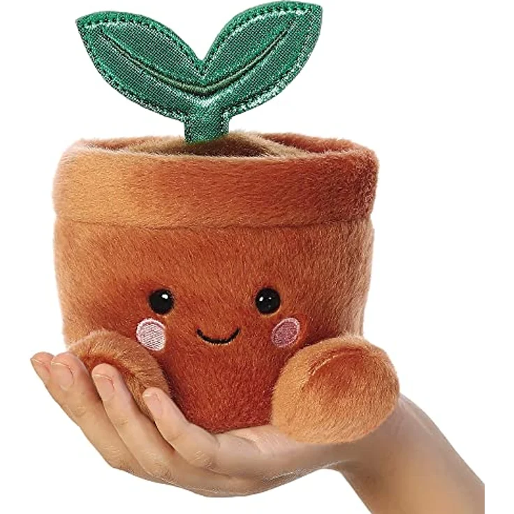 Aurora, 33793, Palm Pals Terra Blumentopf, Plüschtier, Braun, 13cm – Bild 5