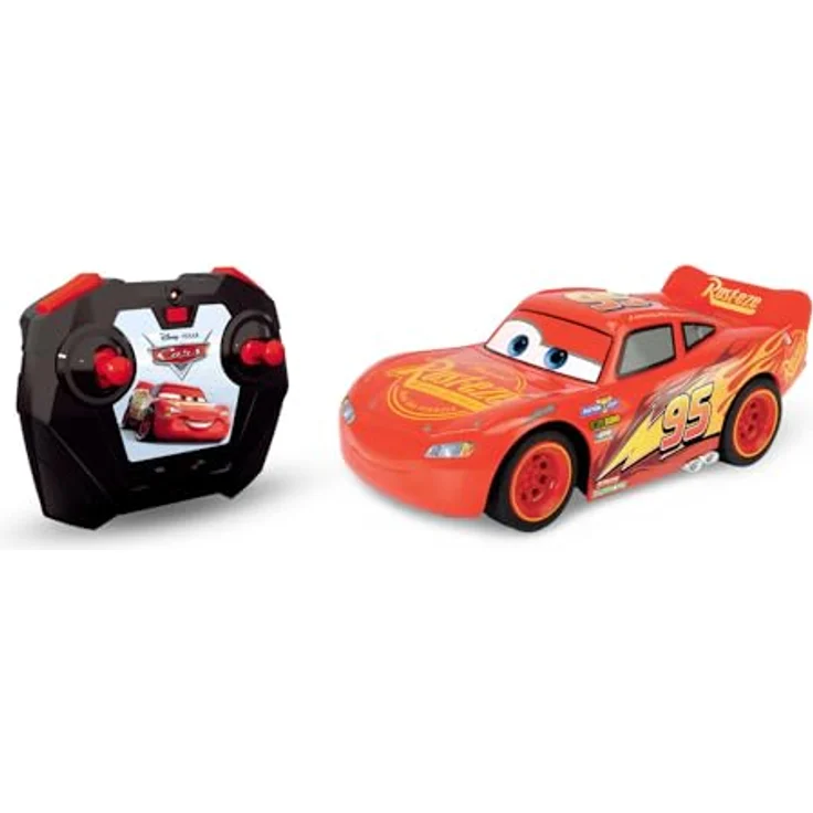 Dickie Toys RC Cars 3 Lightning McQueen Turbo Racer, 2,4GHz Ferngesteuertes Spielzeugauto mit Turbofunktion und USB-Ladefunktion, 1:24 Maßstab, 17 cm Länge – Bild 2