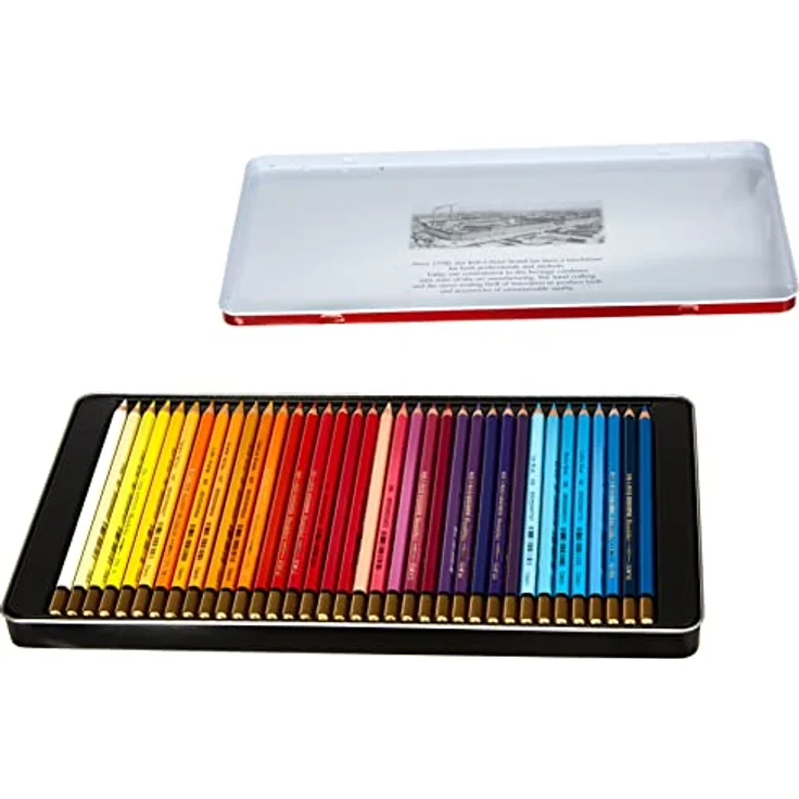 KOH-I-NOOR Mondeluz Aquarell-Buntstifte, 72er Set im Metalletui mit vielfältigen Farbnuancen – Bild 5