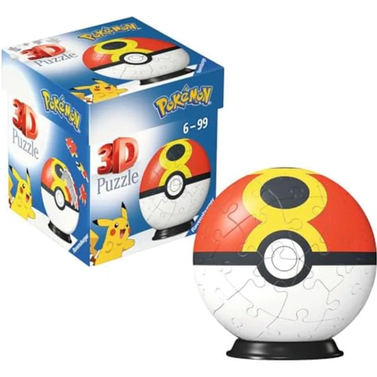 Ravensburger 3D Puzzle 11628, Puzzle-Ball Pokémon Wiederball - 54 Teile mit Easyclick Technology, für Fans ab 6 Jahren – Bild 3