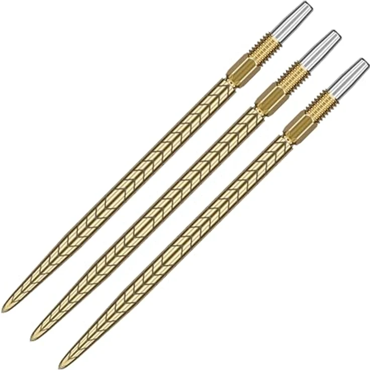 Target Darts Swiss Point Dart Spitzen RVE, 3er-Pack 40MM – Gold, Auswechselbare Spitzen mit maximalem Grip und universeller Kompatibilität – Bild 1