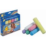 Pustefix MALEFIX Straßenmalkreide 6er Set, leuchtende und wasserlösliche Kreide für Kinder und Erwachsene, vielfältige Farben für kreative Outdoor-Kunstwerke