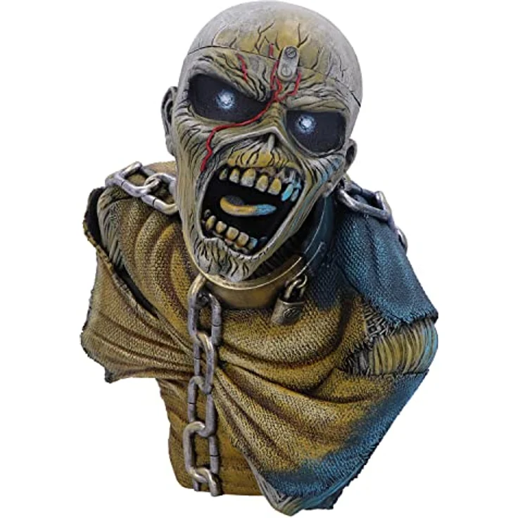 Nemesis Now Iron Maiden Piece of Mind Büste, 12 cm, handbemalte Rock-Memorabilia mit Eddie in Zwangsjacke – Bild 1