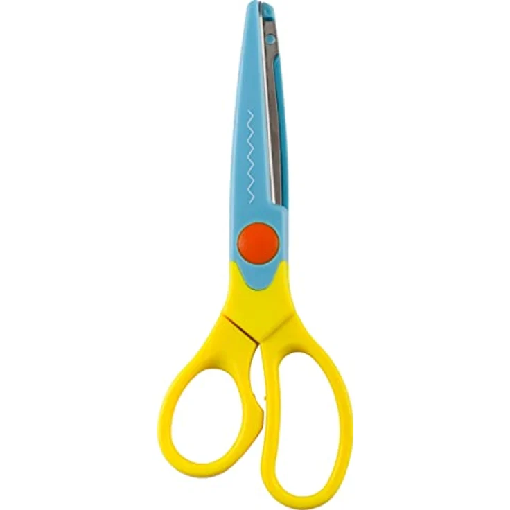 kwb Bastelscheren-Set für Kinder, 9-teilig, inkl. 8 bunten Scheren-Aufsätzen, 16,5 cm Länge – Bild 3