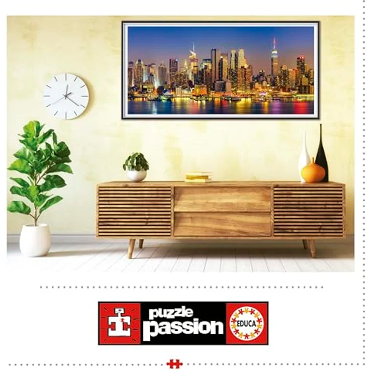 Educa Puzzle 3000 Teile Panorama New York Skyline 144 x 68 cm | Verlorene Teile Service | Umweltfreundlich | Hochwertige Materialien | Ab 14 Jahren – Bild 4