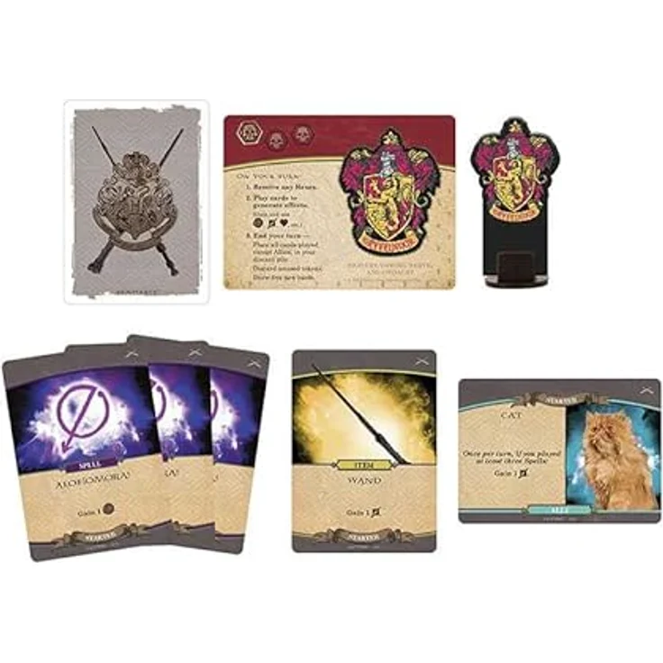 Asmodee USAopoly | Harry Potter Hogwarts Schlacht gegen die Mächte des Bösen | Wettbewerbsfähiges Deckbuilding-Spiel für 2 Spieler – Bild 3