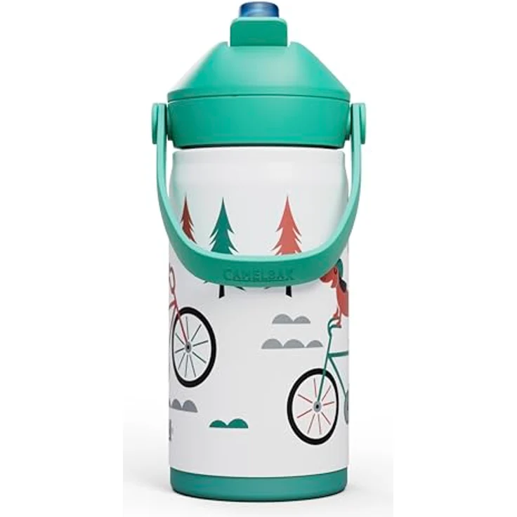 CAMELBAK Kinder-Wasserflasche 340 ml, isolierte Edelstahlflasche mit Flip-Strohhalm, auslaufsicher und spülmaschinenfest für Schule & Ausflüge – Bild 2