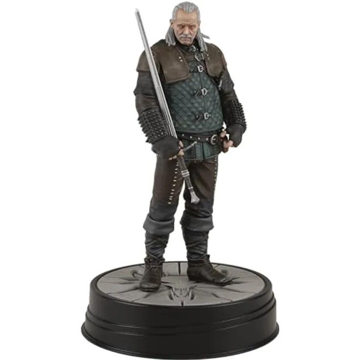 Dark Horse Comics Witcher 3 WILD Hunt VESEMIR Figure, Sammelfigur des ältesten Hexers, 21 cm groß, mit 3,8 cm hoher Basis