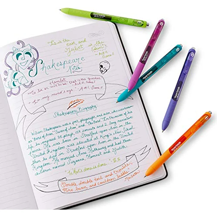 Paper Mate InkJoy Gel Fun M, 14 Multicolor Schreibstifte mit schneller Trocknung und ergonomischem Griff – Bild 8