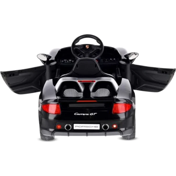 Sun Baby Porsche Carrera GT, Elektro Kinderfahrzeug mit 12V Akku, MP3, Fernbedienung und Sicherheitsgurten, schwarz – Bild 6
