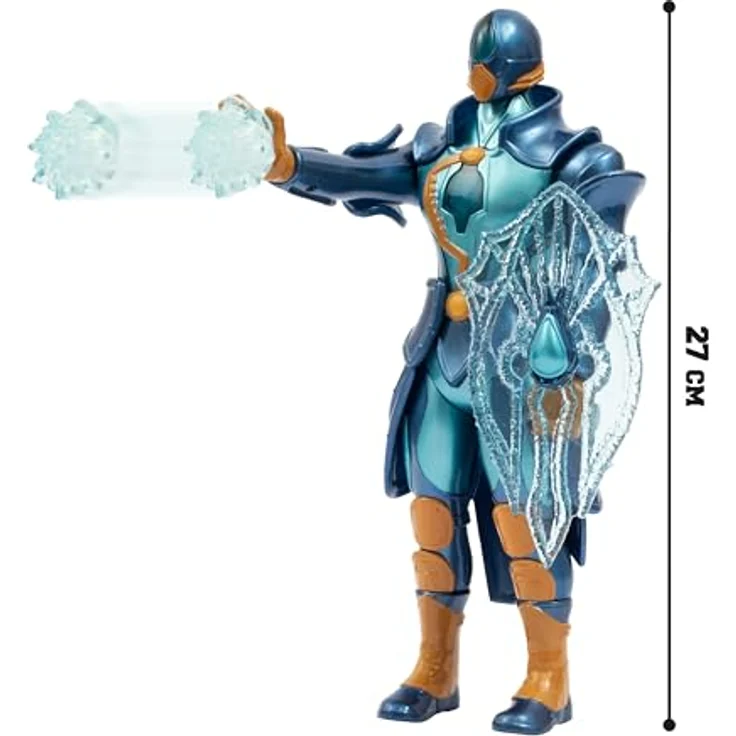 Giochi Preziosi Gormiti Aqu, 27 cm Figur mit Gelenken und interaktiver Lichtangriffsfunktion, mehrfarbig – Bild 7