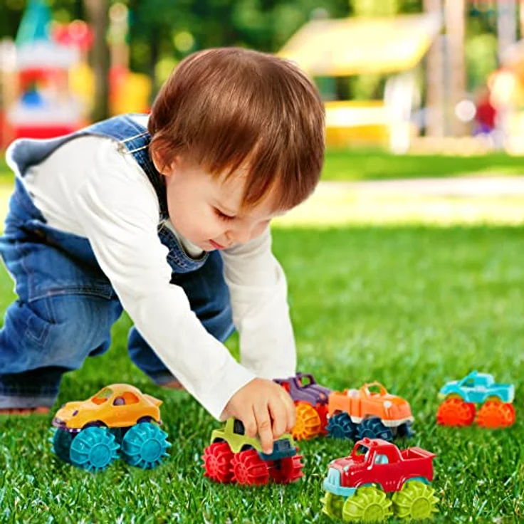 Battat Mini Monster Trucks – Set mit 6 Mini Trucks mit Aufbewahrungstasche für Kinder ab 2 Jahren – Bild 4