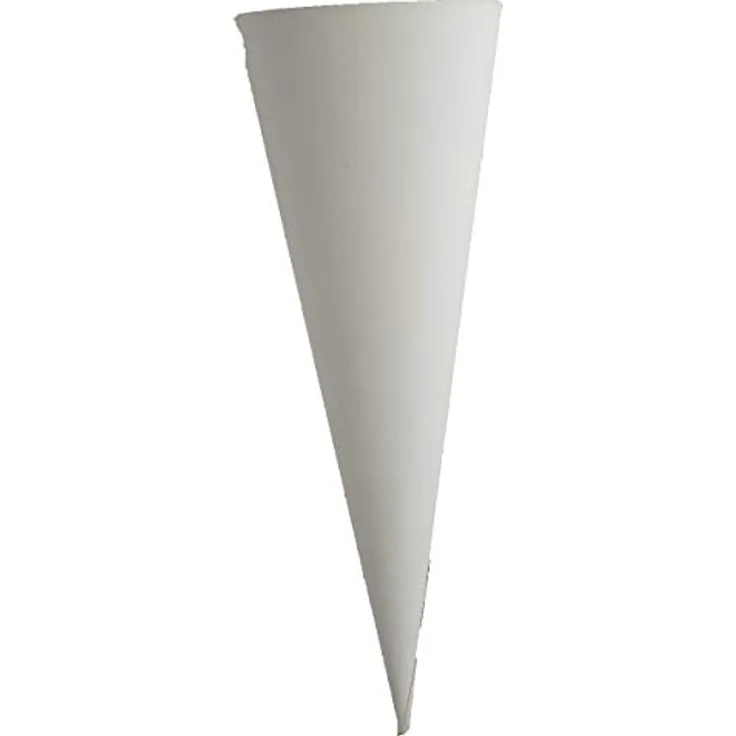 Baier & Schneider Heyda 204870035 Schultüten-Rohlinge Geschwistertüte(Höhe 35 cm, Durchmesser 11 cm, Karton, 380g/m²) weiß