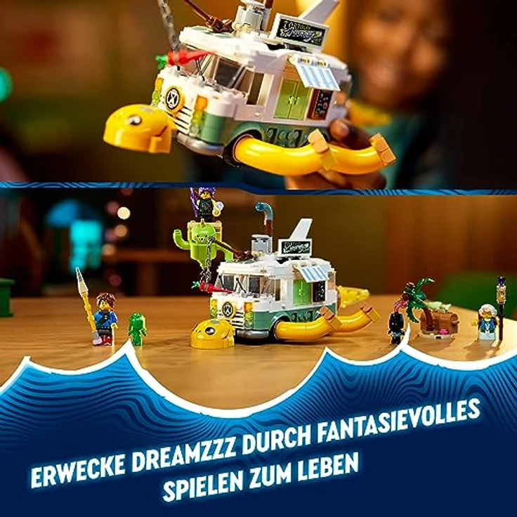 LEGO 71456 DREAMZzz Mrs. Castillos Schildkrötenbus, baue das Wohnmobil-Spielzeug aus der TV-Show auf 2 Arten, mit Figuren Mateo, Zoey und Z-Blob, Spielzeug für Kinder ab 7 Jahren – Bild 5