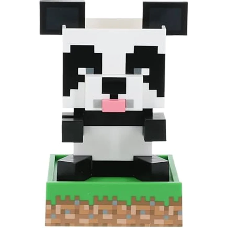 Paladone Minecraft Panda Schreibtisch-Organizer - Niedliches Ordnungszubehör für Stifte, Bleistifte & Marker mit Schmucktablett & Handyhalter – Bild 2