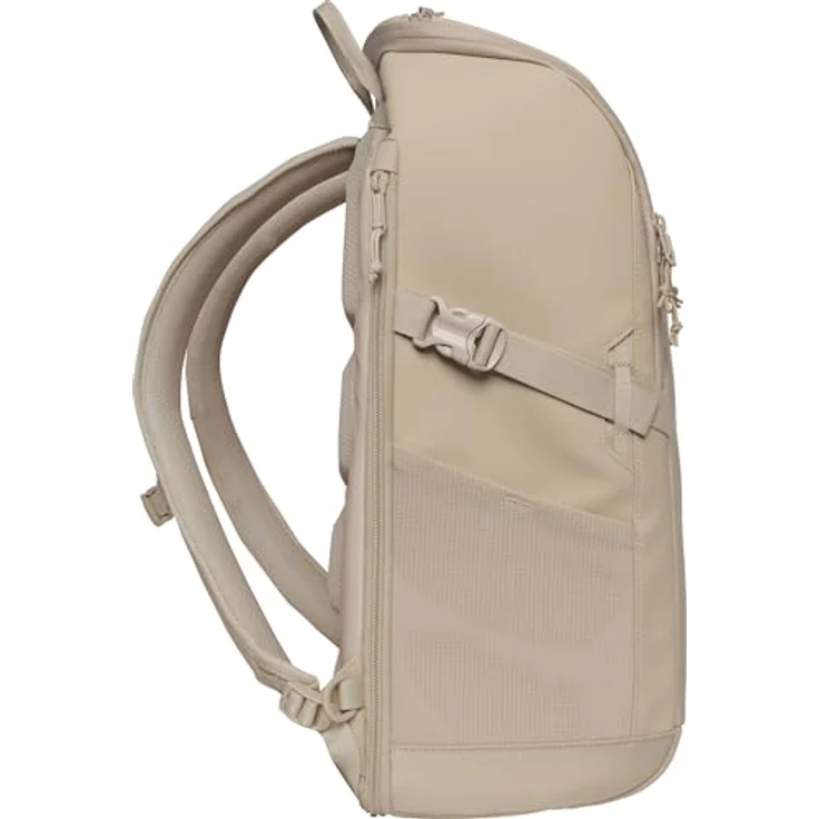 Beckmann Norway Rucksack Street FLX, Schulrucksack in Beige, 30-35l erweiterbar, witterungsbeständig mit Laptopfach – Bild 3