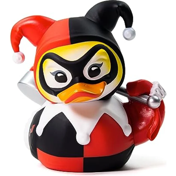 TUBBZ Boxed Edition Harley Quinn Collectible Vinyl Rubber Duck Figure, 9 cm große Sammlerfigur aus Gummi mit Batman inspirierten Grafiken, offizielles DC Comics Merchandise – Bild 3