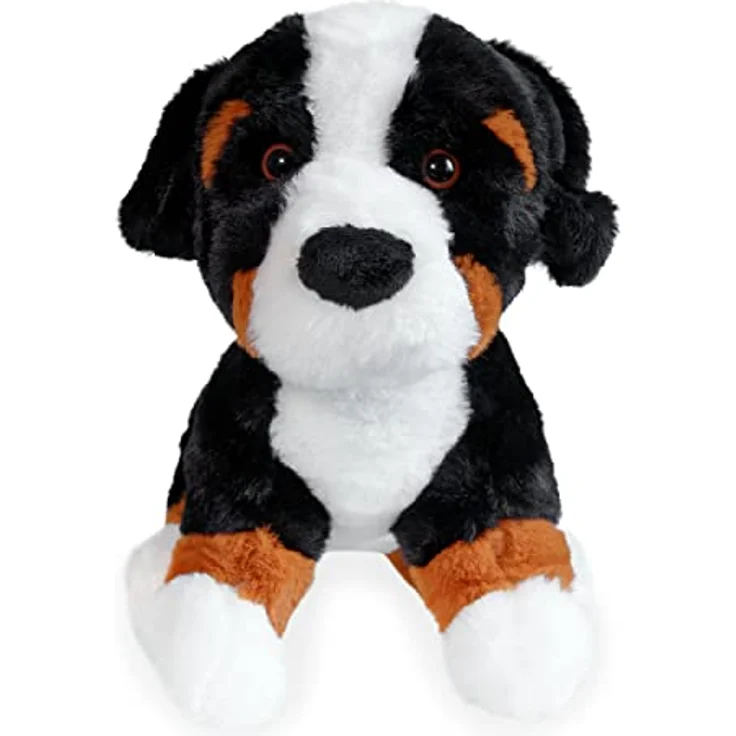 Mollis Kuscheltier - Kuschelhund - 30 cm - Berner Sennen - Weiches Plüschtier für Kinder und Babys – Bild 2