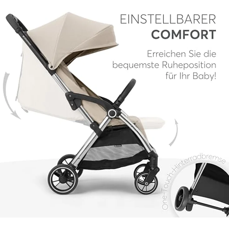 Kikkaboo Kinder-Buggy Kinderwagen, Buggy Eden bis 22 kg, Federung, Regenschutz, zusammenklappbar – Bild 3