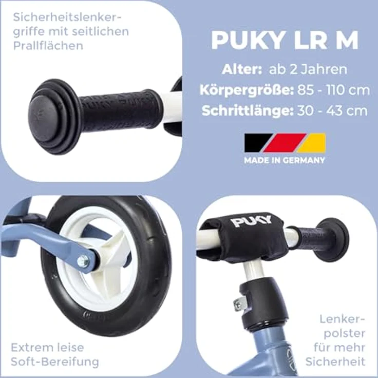 Puky Laufrad LR M, Laufrad für Kinder mit 8 Zoll Rädern, rot – Bild 3