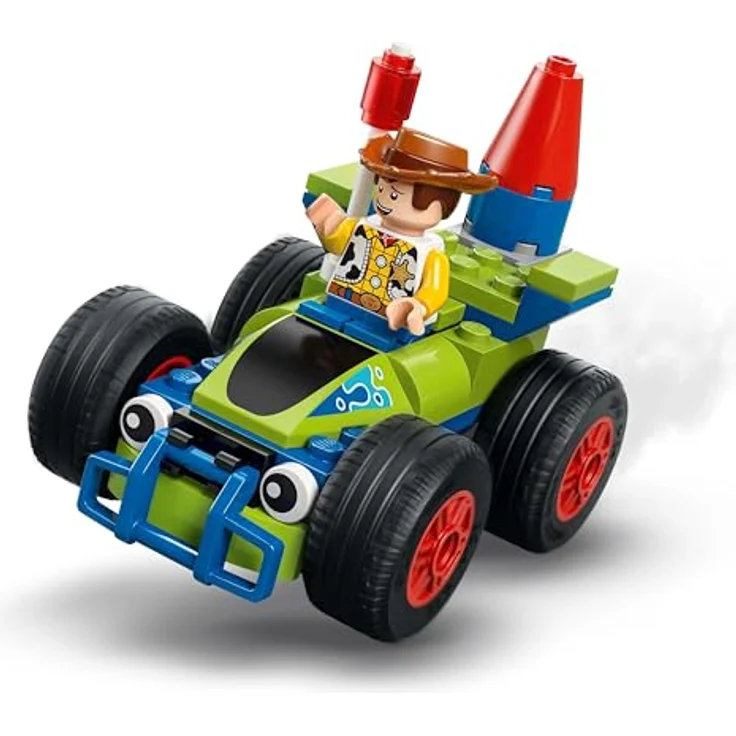 LEGO Disney Pixar 43264 Partyzug und Auto RC aus Toy Story, Bausatz mit 206 Teilen, inkl. Woody, Jessie, Porzellinchen und Buzz Lightyear, mehrfarbig – Bild 6