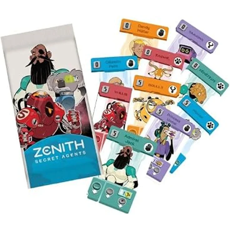 ZACATRUS PlayPunk, Zenith – Secret Agents, Strategisches Kennerspiel für 2-4 Spieler, 10 Diplomatenkarten, Deutsch, 30 Minuten Spielzeit – Bild 5