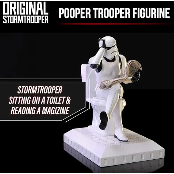 Nemesis Now Original Stormtrooper Pooper Trooper Figur, handbemalt, 10 cm, skurriles Sammlerstück aus Harz – Bild 2