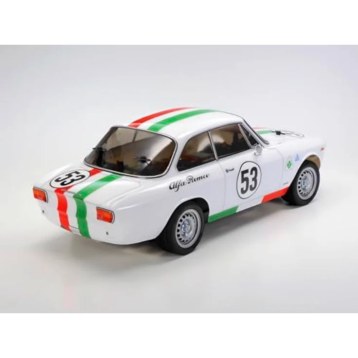 TAMIYA 47501 1:10 RC Alfa Rom. Giulia Club lackiert MB-01 Modellbau Bausatz, 2WD Antrieb, originalgetreue Karosserie, Fernsteuerung erforderlich – Bild 2