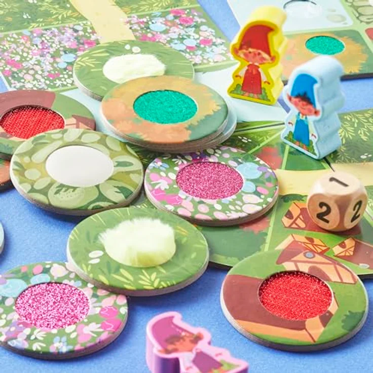 Auzou Fühl und weg! Brettspiel für Waldelfen mit Tastlauf und Fühlplättchen – Bild 5