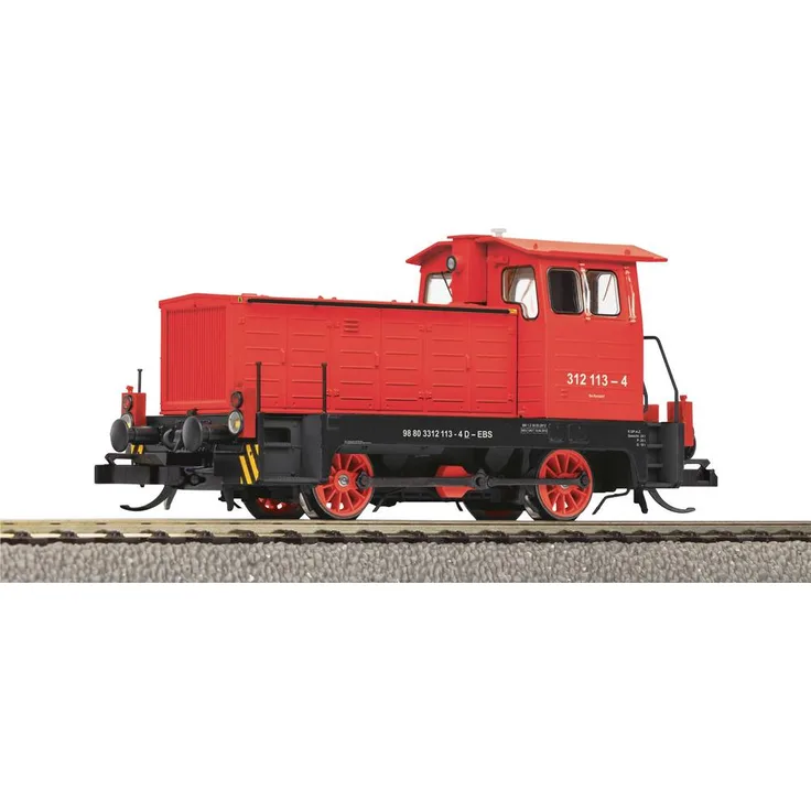 Piko TT 47504 TT Diesellok BR 312, EBS, rote Lackierung, Epoche VI, Next18-Schnittstelle