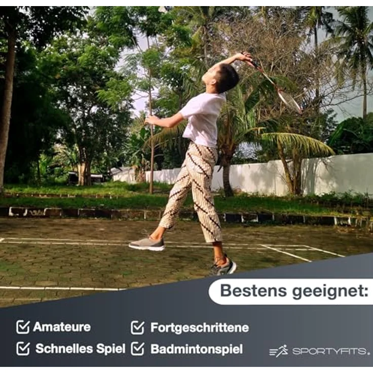 TK Gruppe Timo Klingler Sportyfits® 40x Speedbadminton Federbälle schnell gelb Badmintonbälle für Training & Wettkampf Badminton - Feder Ball/Bälle Federball für Outdoor & Indoor – Bild 5
