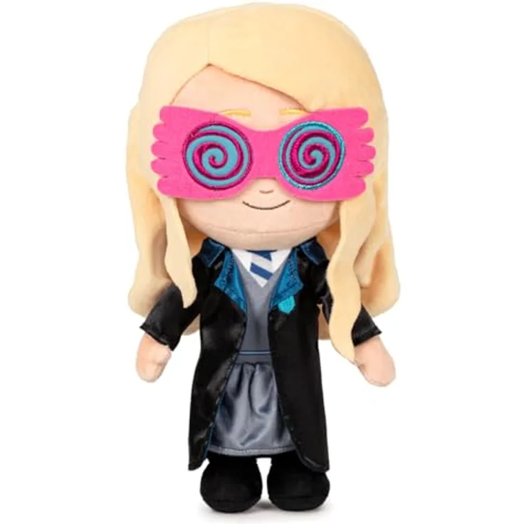 Play by Play Harry Potter Luna Lovegood, Plüschtier 20 cm mit blau-weiß gestreiftem Hemd und Weste