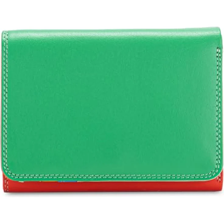 Mywalit Medium Tri-fold Geldbörse aus 100% Leder, grün, 12 cm x 8 cm x 3 cm – Bild 1