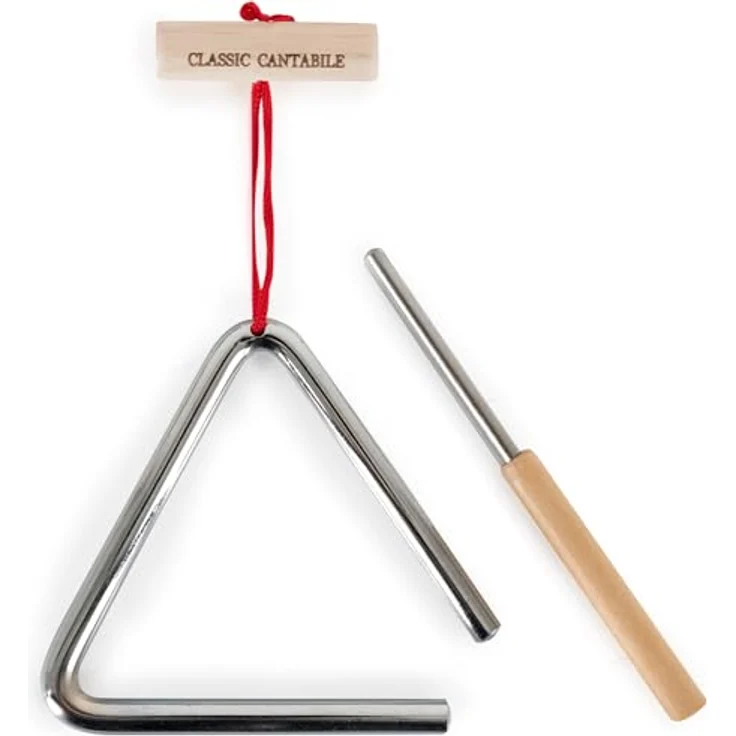 Classic Cantabile Kinder-Percussion Set - 13-Teiliges Percussion Set mit Glockenspiel, Tambourin aus Holz, Maracas, Triangel und Egg-Shaker - Ideal für Kindergarten und Musikalische Früherziehung – Bild 8