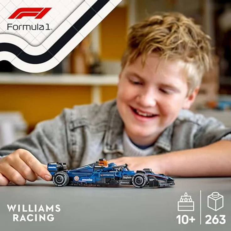 LEGO Speed Champions Williams Racing FW46 F1 Rennauto, Modellauto mit F1 Minifigur und detailgetreuer Ausstattung, für Kinder ab 10 Jahren, Geschenkidee zum Vatertag - 77249 – Bild 5