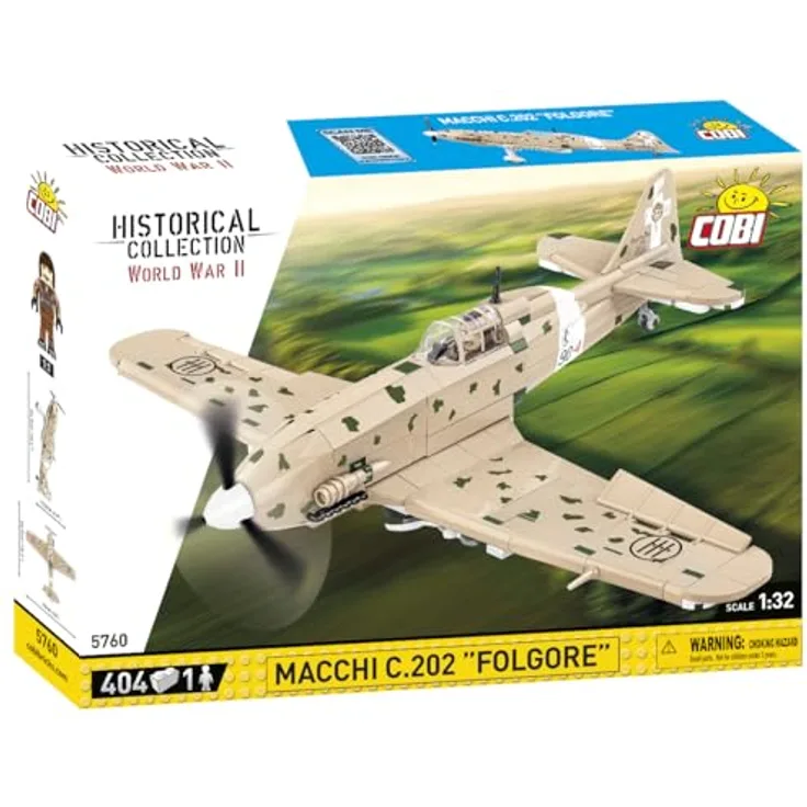 COBI Macchi MC.202 Folgore, Modellflugzeug aus Bausteinen, made in EU