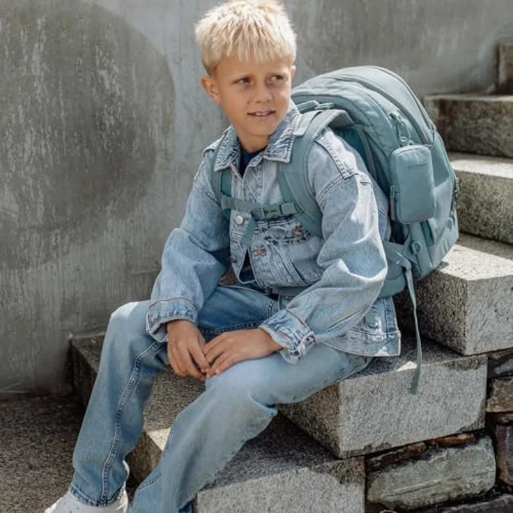 Beckmann Norway Sport Air 30 Schulrucksack, ergonomisch, grün, 30 Liter Volumen, Material aus recycelten PET-Flaschen – Bild 9