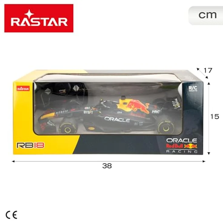ColorBaby 41287 Rastar F1 Oracle Red Bull Racing RB18, Maßstab 1:18, ferngesteuert, Frequenz 2,4 GHz, 6 Richtungen, Marineblau – Bild 8
