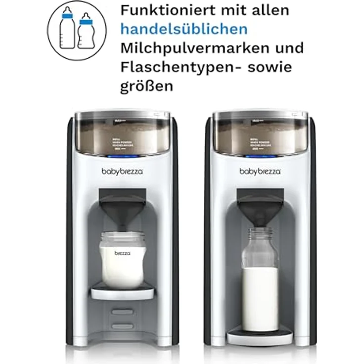 Baby Brezza Babynahrungszubereiter Formula Pro Advanced Vorteils Set, inkl. zusätzlichem Milchpulvertrichter, 30 Sekunden Zubereitung in verschiedenen Farben - Preisvergleich – Bild 4