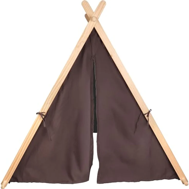 small Foot Spielzelt Taupe 12552, modernes Indoor-Zelt mit geräumigem Innenraum und Fenster, für Kinder ab 2 Jahren – Bild 4