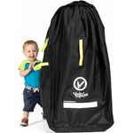 V VOLKGO Kinderwagentasche fürs Flugzeug, große Reisetasche für Jogger- und Doppelkinderwagen, robust und wasserabweisend, inkl. gepolsterte Rucksackgurte