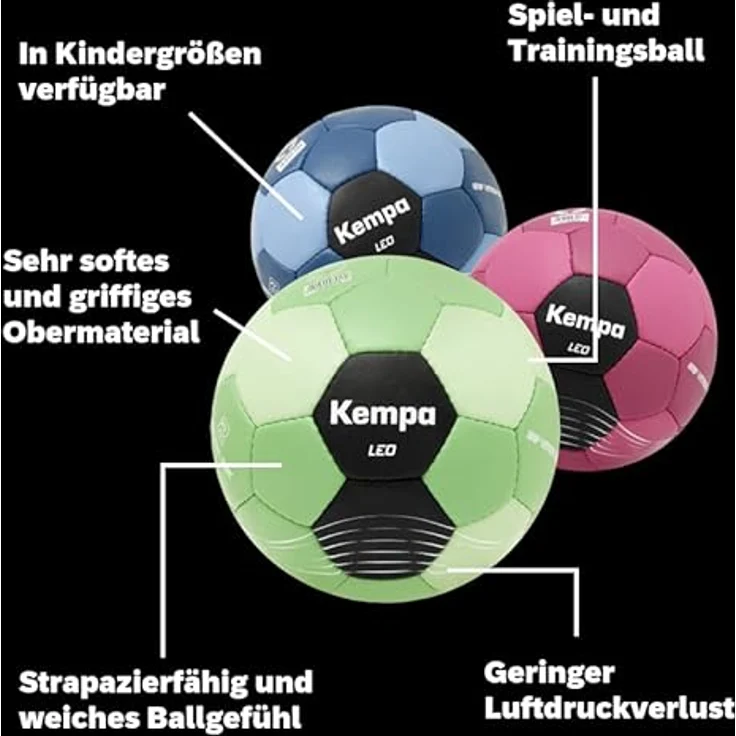 Kempa® Handball LEO, Blau, Gr. 0 – Bild 2