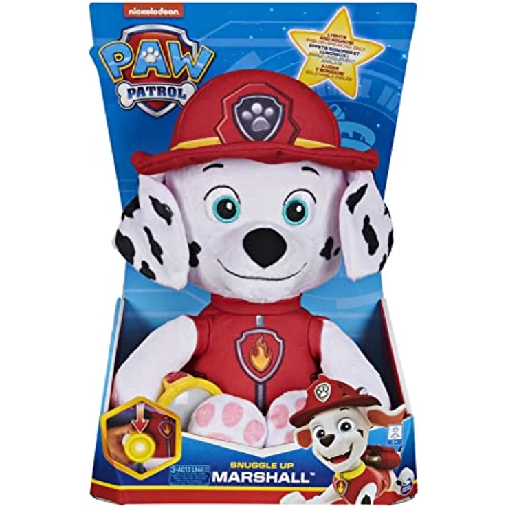 PAW PATROL 6059298, Snuggle Up Marshall Plush with Torch and Sounds, for Kids Aged 3 and Up – Bild 2