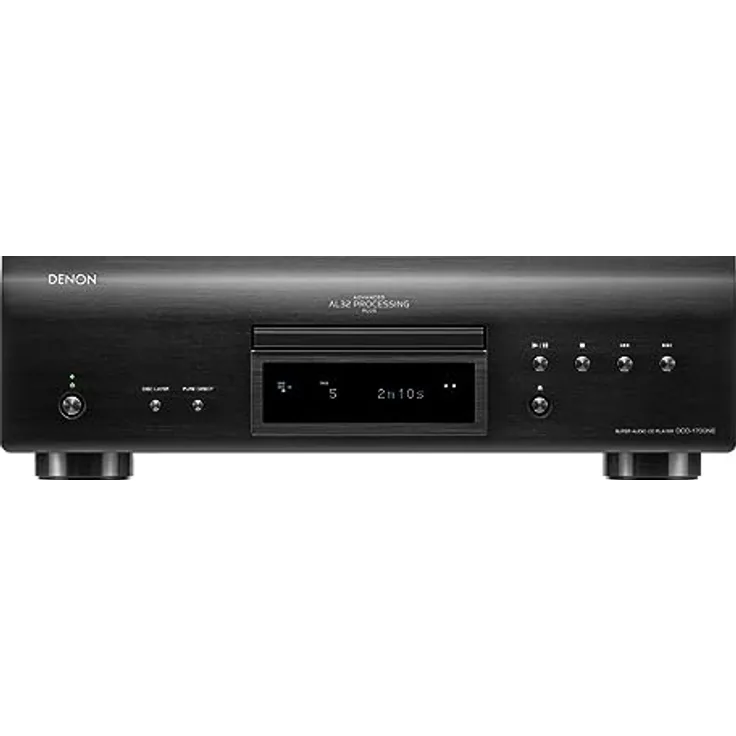Denon DCD-1700NE HiFi CD Player, Unterstützung für CD, CD-R/RW, MP3, WMA und USB, Hi-Res bis 192 kHz/24 Bit, schwarz